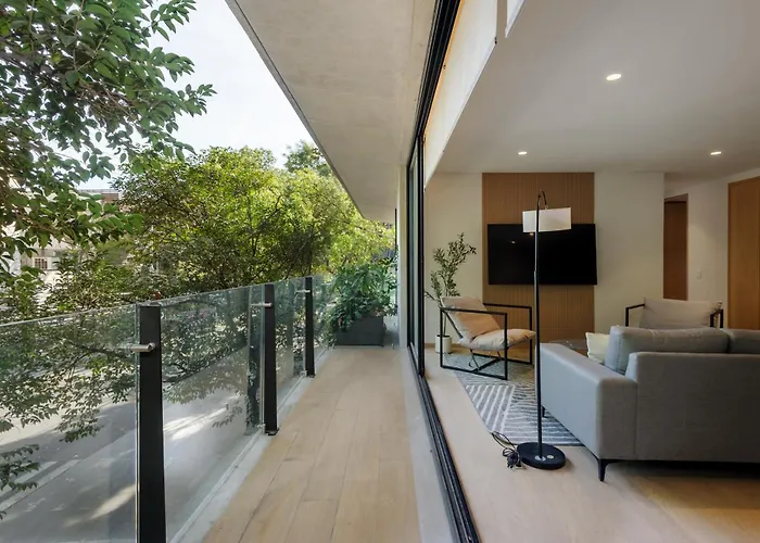 Apartment Saltillo 85, Centric With Balcony And Natural Light Mexico City